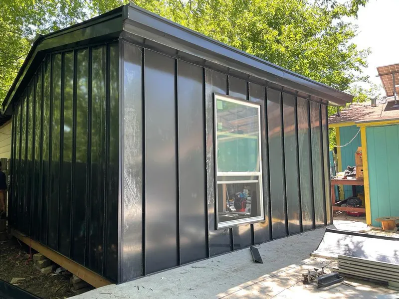 Black standing seam metal wall panels for Metal Roof Installation in Oakland